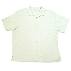Tommy Bahama Island‎ Zone Button Up Shirt Men XXL Silk Blend Short Sleeve